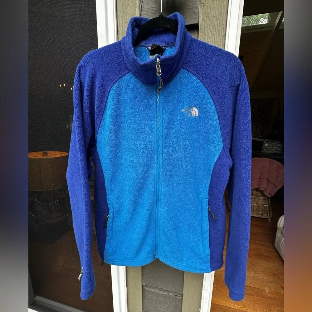 The North Face Men Fleece‎ Jacket Blue Royal Blue Full Zip M M